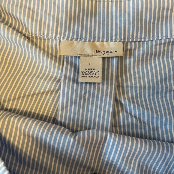 Pinstripe cold shoulder top - Picture 4 of 7